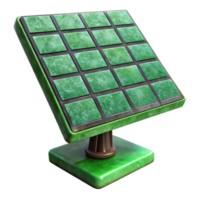 magnificent creative Green Solar Panel Array Side View Isolated original png