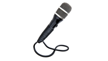 Corded microphone for audio use png