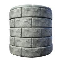 elegant abstract Grey Concrete Reservoir Wall Detail Isolated detailed png