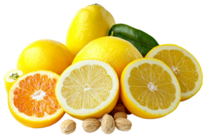 Oranges and lemons artfully displayed png