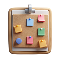 magnificent traditional Group Project Brainstorming Board Cutout with Colorful Sticky Notes genuine png