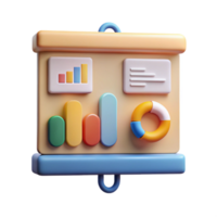 impressive classic Group Project Presentation Screen Cutout with Chart Data high resolution png