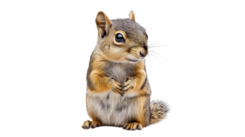 Cute squirrel posing with paws clasped png