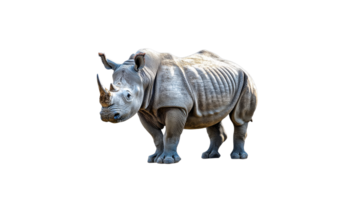 Rhinoceros standing on transparent background png