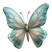 beautiful abstract Hand Drawn Butterfly Delicate Wings Transparent Background high resolution png
