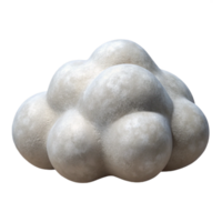 serene rustic Hand Drawn Cloud with White Fill png