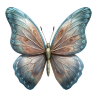 vibrant abstract Hand Drawn Butterfly Delicate Wings Transparent Background exclusive png