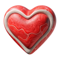 beautiful modern Hand Drawn Heart with Red Outline exclusive png