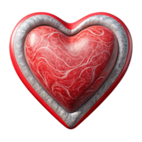magnificent modern Hand Drawn Heart with Red Outline premium png