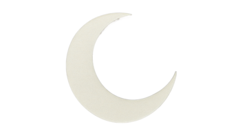Crescent moon shape in simple design png