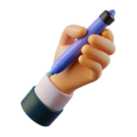serene abstract Hand Holding a Pen Writing Gesture Isolated Transparent Background original png