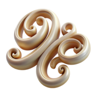 wonderful creative Hand Lettered Script Elegant Curls Transparent Background premium png