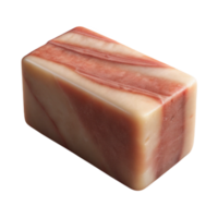 beautiful modern Handmade Soap Bar Side Angle Isolated with Natural Colors png