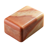 serene contemporary Handmade Soap Bar Side Angle Isolated with Natural Colors genuine png