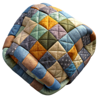 stunning abstract Handmade Quilt with Patchwork Design Cutout authentic png
