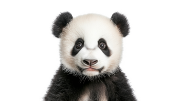Cute panda cub looking directly at the viewer png