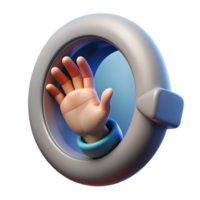 elegant rustic Hand Reaching Through Portal Transparent Background detailed png