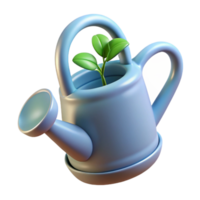 stunning abstract Hand Watering Plants with Watering Can Front View Transparent high resolution png
