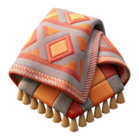 magnificent modern Handwoven Throw Blanket with Geometric Pattern Isolated Element genuine png