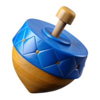 dramatic traditional Hanukkah Dreidel Cutout with Spinning Motion authentic png