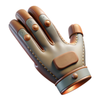 serene classic Haptic Feedback Glove Palm View Transparent Background professional png