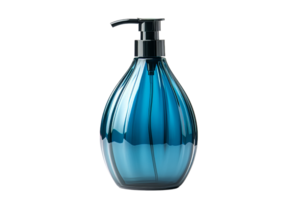 Elegant blue liquid dispenser for modern spaces png