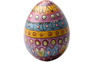 Decorative Easter egg with patterns png