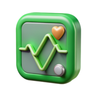 impressive traditional Heart Monitor Ekg Line Green Transparent Isolated png