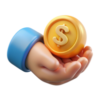 impressive rustic Helping Hand Giving Money Transparent Background with Green Bills detailed png