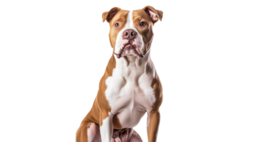Dog sitting calmly with alert expression indoors png