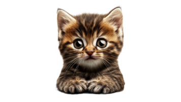 Cute kitten with big eyes looking at the viewer png
