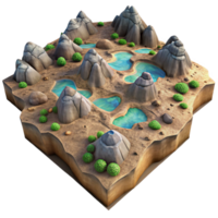 dramatic traditional High Resolution Terrain Map for Virtual Worlds Isolated Element exclusive png