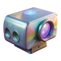 extraordinary rustic Hologram Projector Device Front View Transparent Background high quality png