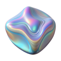 stunning abstract Holographic Abstract Pattern Cutout on Transparent Background authentic png