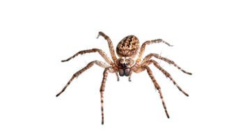 Spider with intricate patterns in close up view png