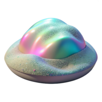 dramatic abstract Holographic Beach Sand Isolated with Granular Texture professional png