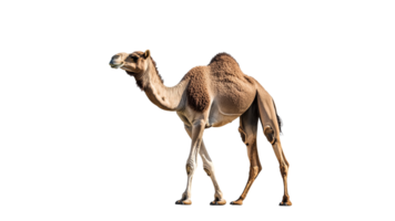 Camel walking against a white background png