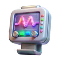 stunning creative Holographic Medical Display Vital Signs Cutout Element authentic png