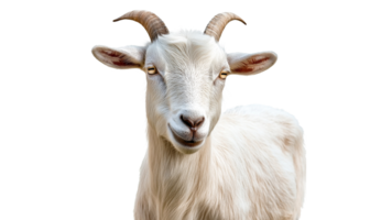 Goat standing calmly on a plain background png