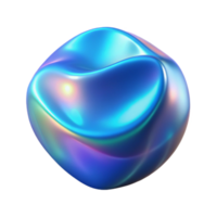stunning abstract Holographic Overlay Cutout with Blue Tint high resolution png