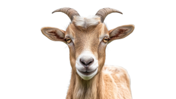 Goat portrait capturing a serene expression png
