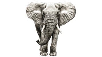Majestic elephant walking gracefully in the wild png