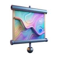 stunning modern Holographic Projection Screen Interactive Display Cutout high quality png
