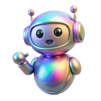 extraordinary modern Holographic Support System Chatbot Transparent Background Supportive Dialogue exclusive png