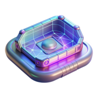 extraordinary minimalist Holographic Teleportation Interface Wireframe Design Cutout Element high resolution png