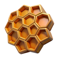 stunning rustic Honeycomb Close Up Hexagonal Structure Isolated professional png