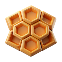vibrant rustic Honeycomb Perfect Hexagonal Pattern Cutout Element exclusive png