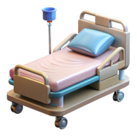 impressive artistic Hospital Bed with Patient Monitor Transparent professional png