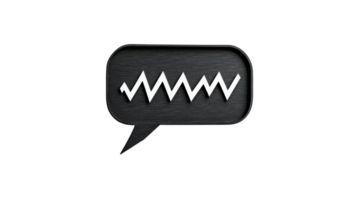 Abstract speech bubble design png