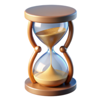 magnificent artistic Hourglass with Falling Sand Transparent Background authentic png